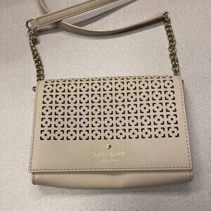 Kate Spade Cedar Street Perforated Wallet on Chain Saffiano Crossbody